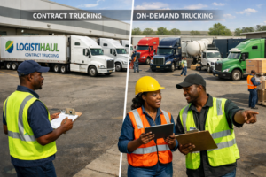Read more about the article Contract vs On-Demand Trucking: Which Is Better for Growing Businesses?
