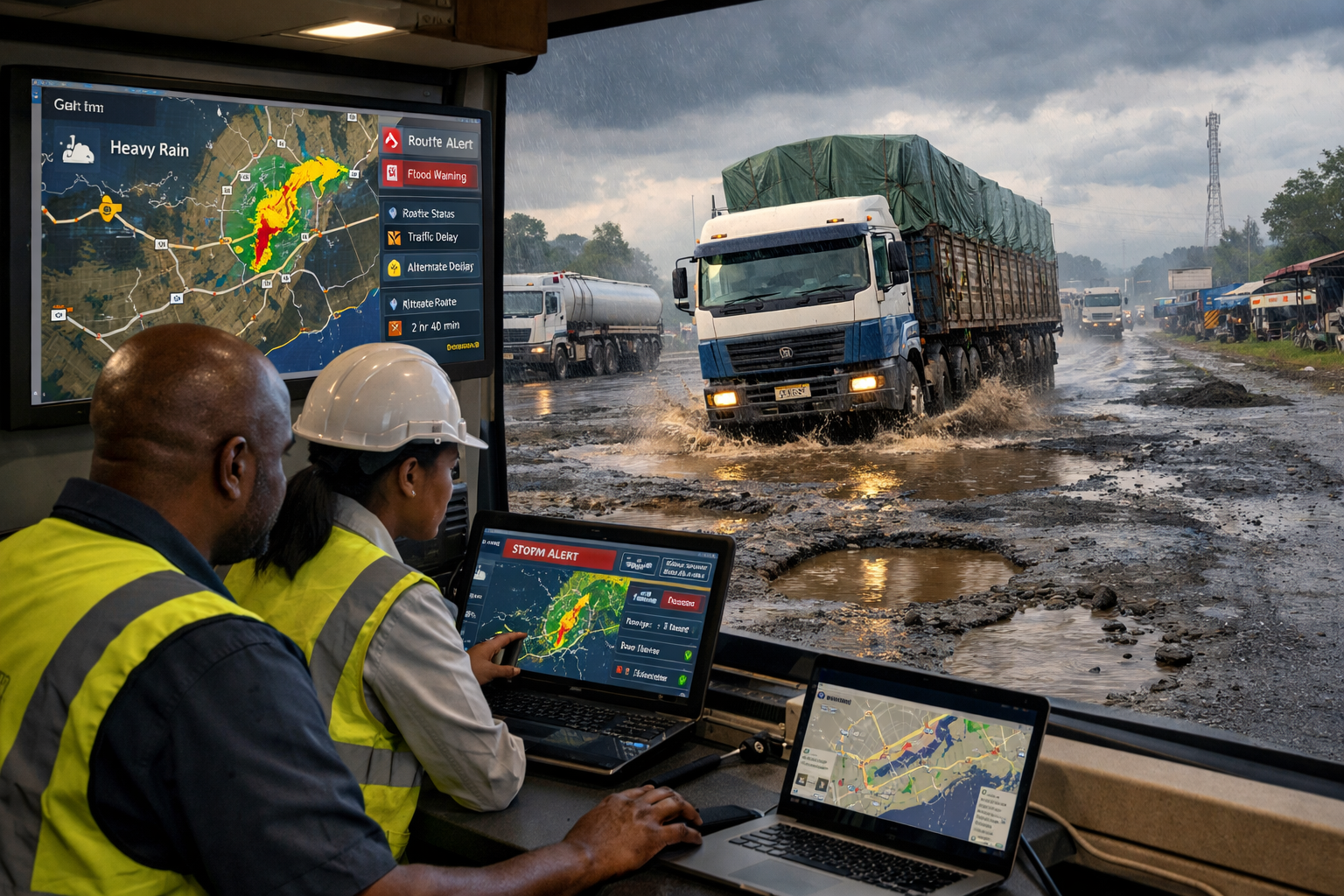 Read more about the article How Weather and Road Conditions Impact Haulage Planning